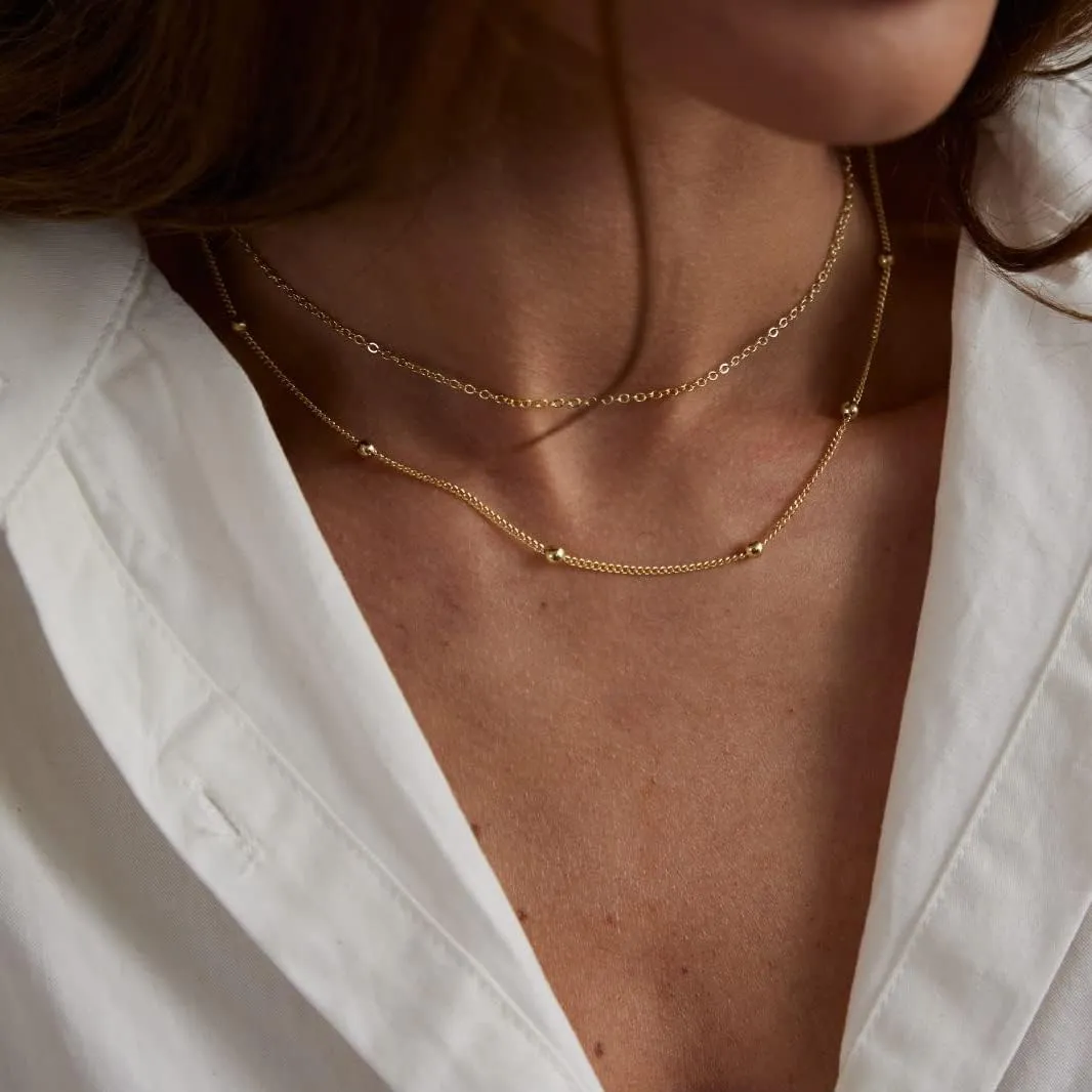 Layered Necklaces for Women Silver Plated Dainty Snake Twist Rope Delicate Layered Necklace Different Length Choker Necklaces Silver Jewelry for Women