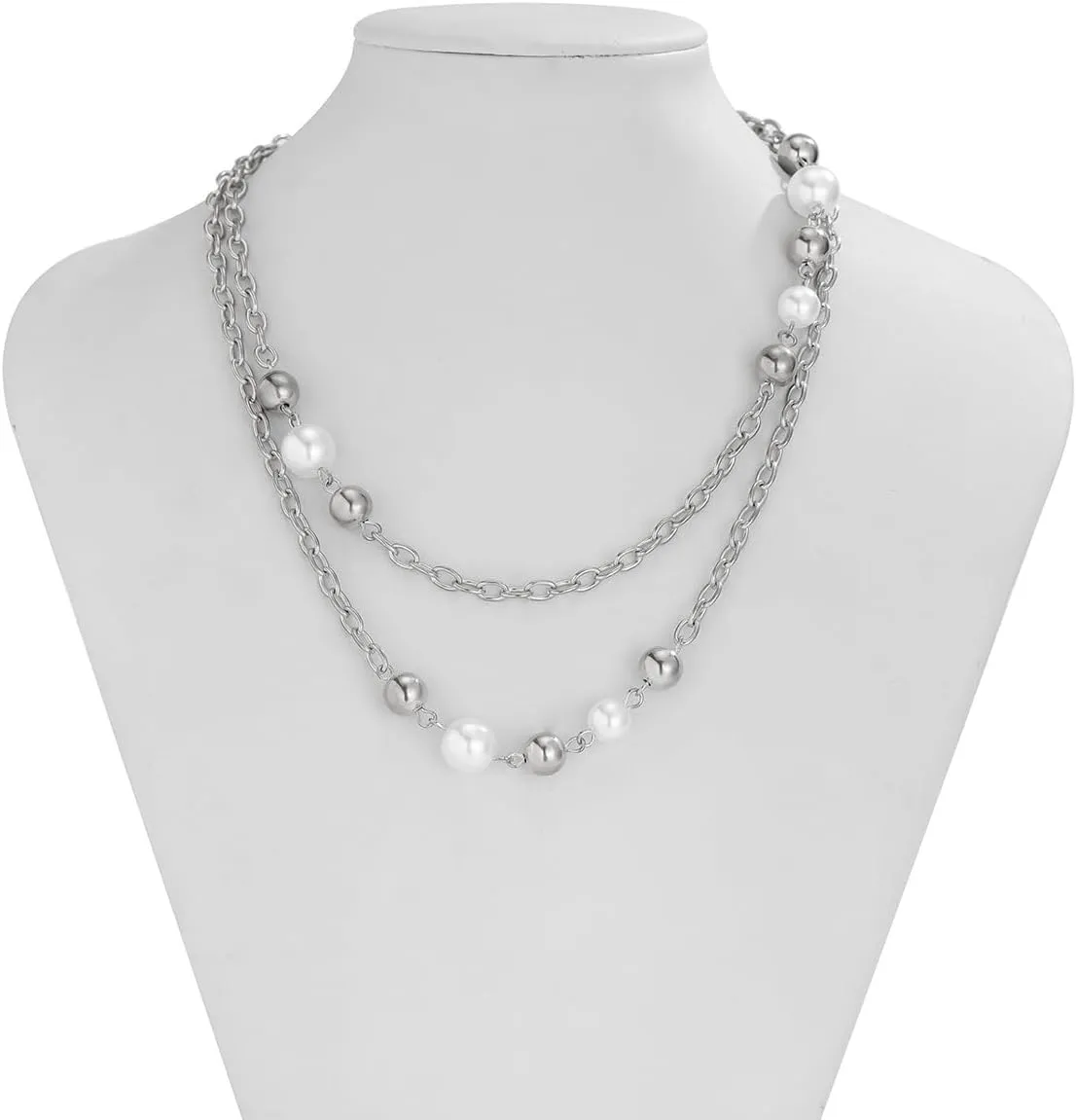 Long Pearl Necklaces for Women Layered Pearl Necklace Chunky Pearl Necklace Jewelry
