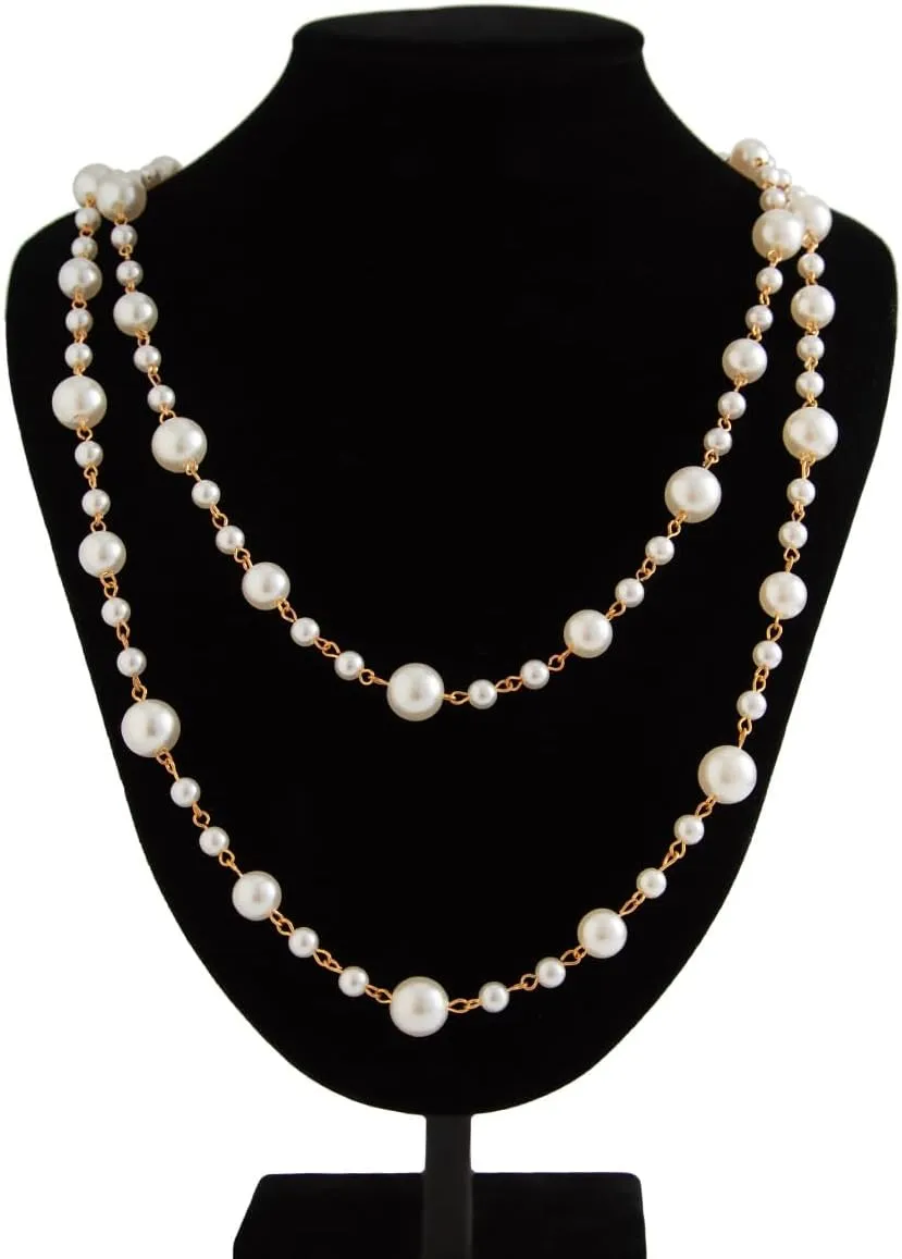 Long Pearl Necklaces for Women Layered Pearl Necklace Chunky Pearl Necklace Jewelry