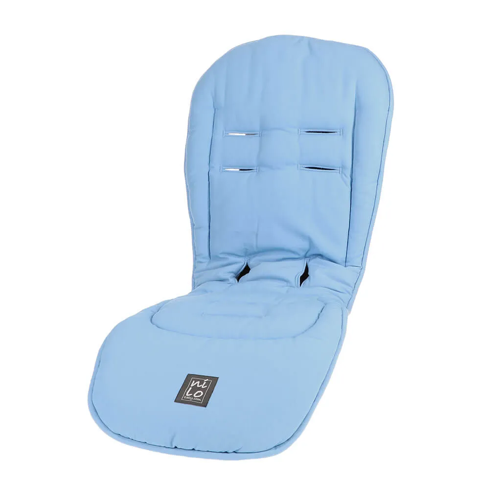 Long Stroller Mat Solid Light Blue