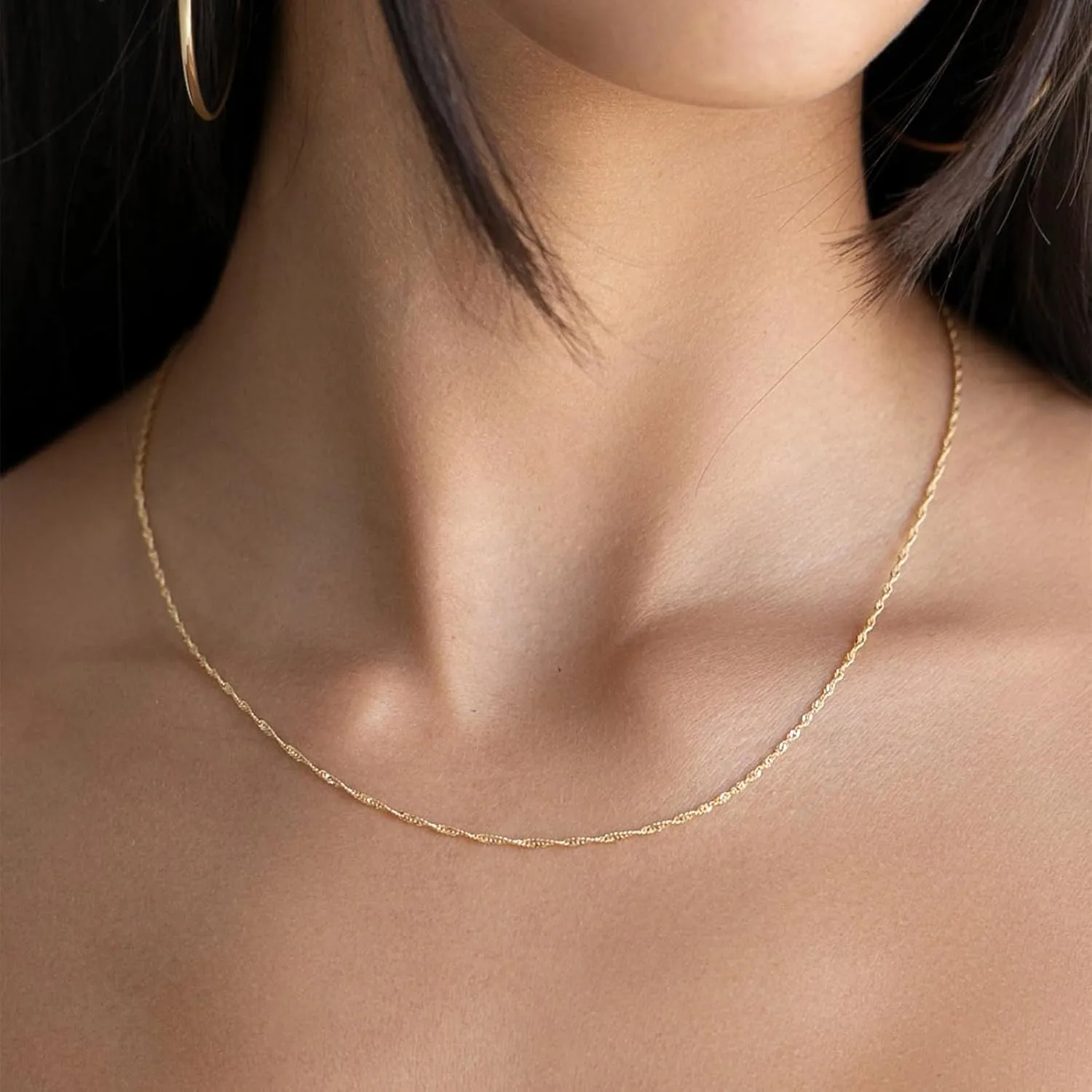 Long tiantian Stacked Necklaces for Women Gold Layering Necklaces for Women Dainty Herringbone Paperclip Chain Necklace Set Gold Jewelry Trendy 2025