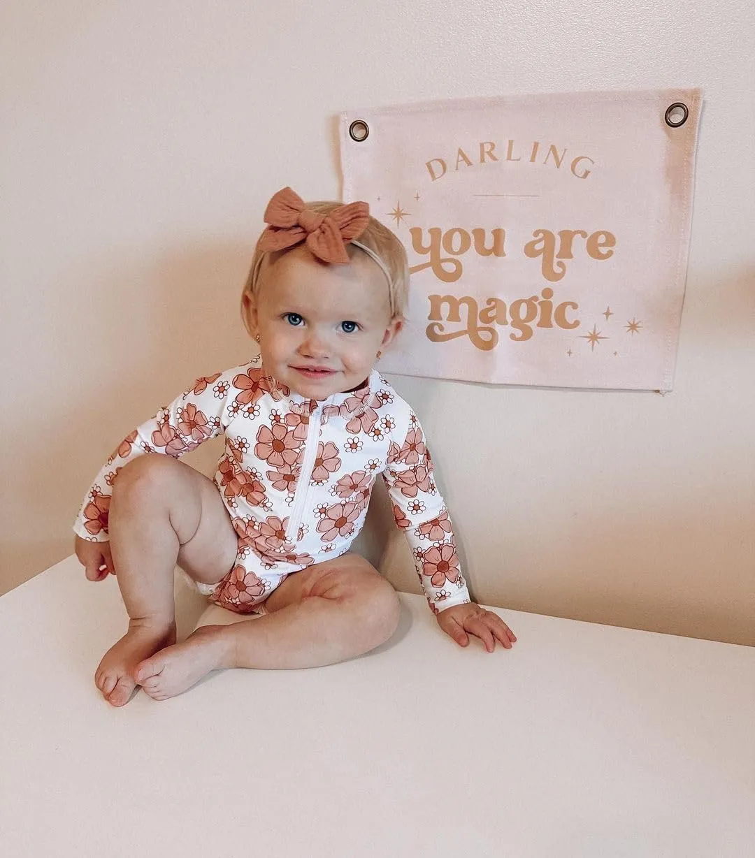 MAYUMMPY Toddler Baby Girls Bikini Beach Swimwear Zipper Swimsuit UPF 50  Rash Guard One Piece Long Sleeve Bathing Suit