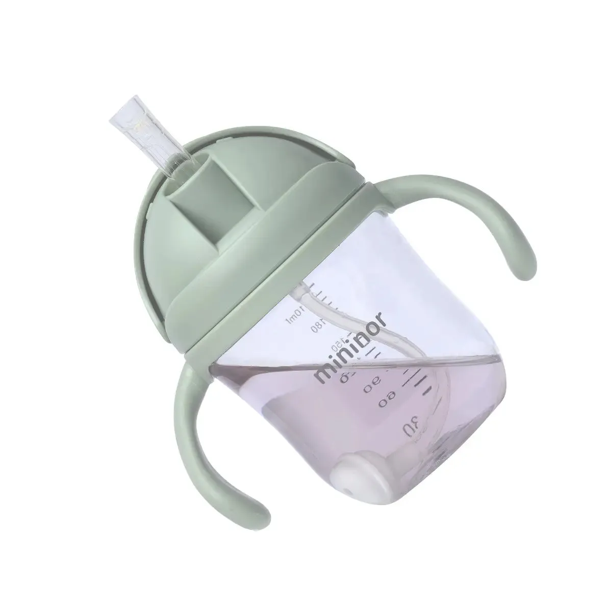 Mininor Straw Bottle Tritan 220ml – Rose