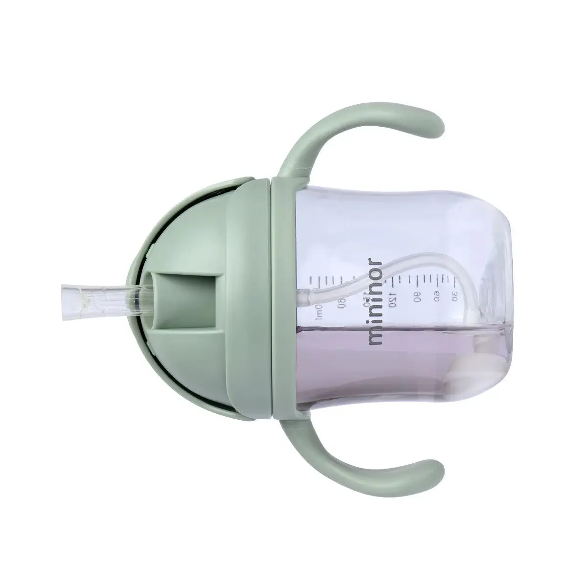 Mininor Straw Bottle Tritan 220ml – Rose