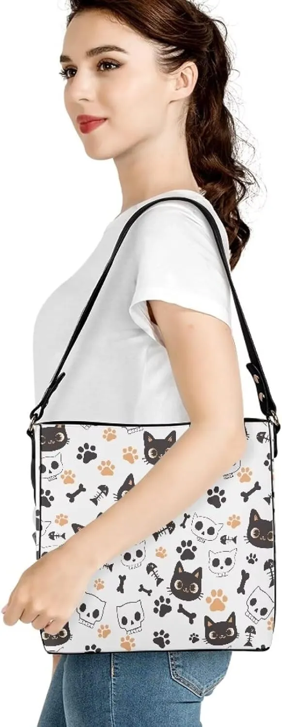Mumeson Womens Bucket Shoulder Bag Leather Handbags Hobo Tote Purse Adjustable Strap Large Designer Satchel Handbag