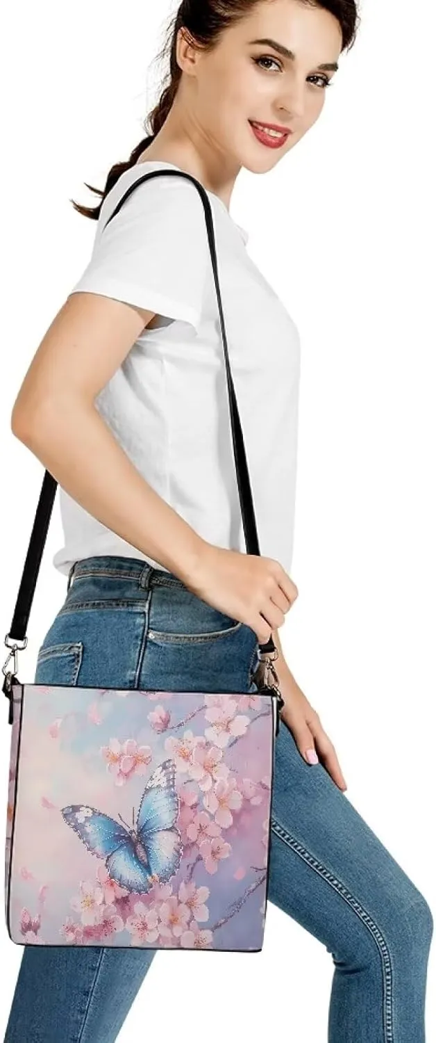 Mumeson Women's Shoulder Handbags Leather Bucket Bag Hobo Tote Purse Bags Large Designer Satchel Handbag with Zipper Closure