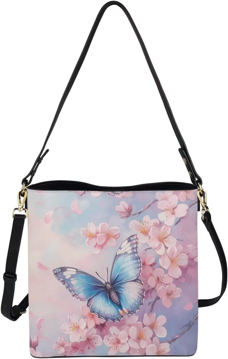 Mumeson Women's Shoulder Handbags Leather Bucket Bag Hobo Tote Purse Bags Large Designer Satchel Handbag with Zipper Closure