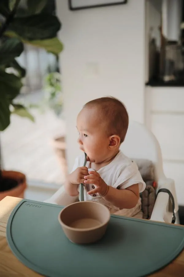 Mushie Silicone Feeding Spoons (2-Pack) - Blush/Sand