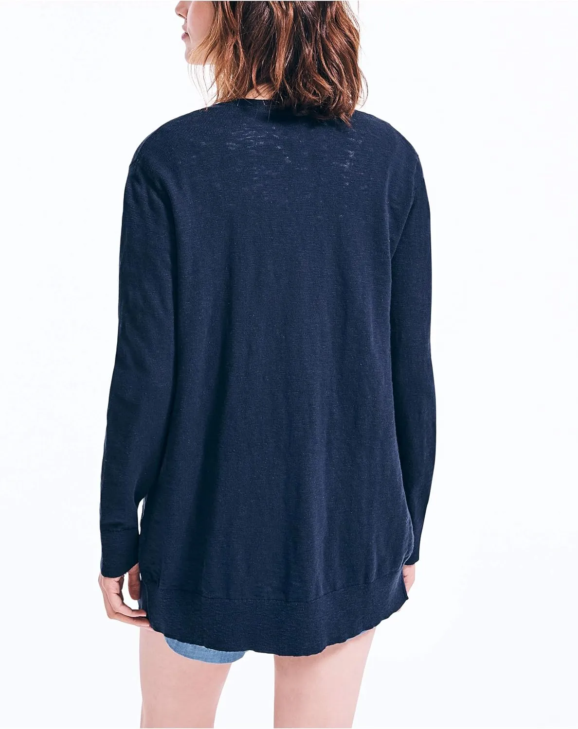 Nautica Women's Soft Open Front Long Cardigan