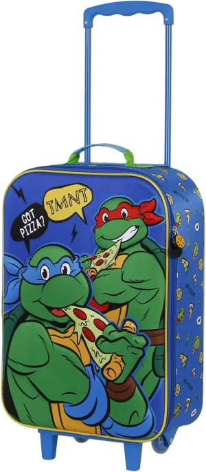 Ninja Turtles Mates-Soft 3D Trolley Suitcase, Green, 17 x 33 x 52 cm, Capacity 26 L, Green, One Size, Soft 3D Trolley Suitcase Mates, Green, One Size, Soft 3D Trolley Suitcase Mates