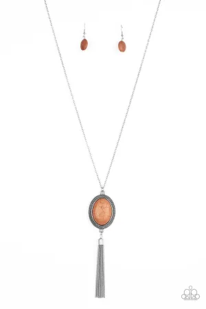 Nomadic Dramatics - Brown Necklace - Paparazzi Accessories