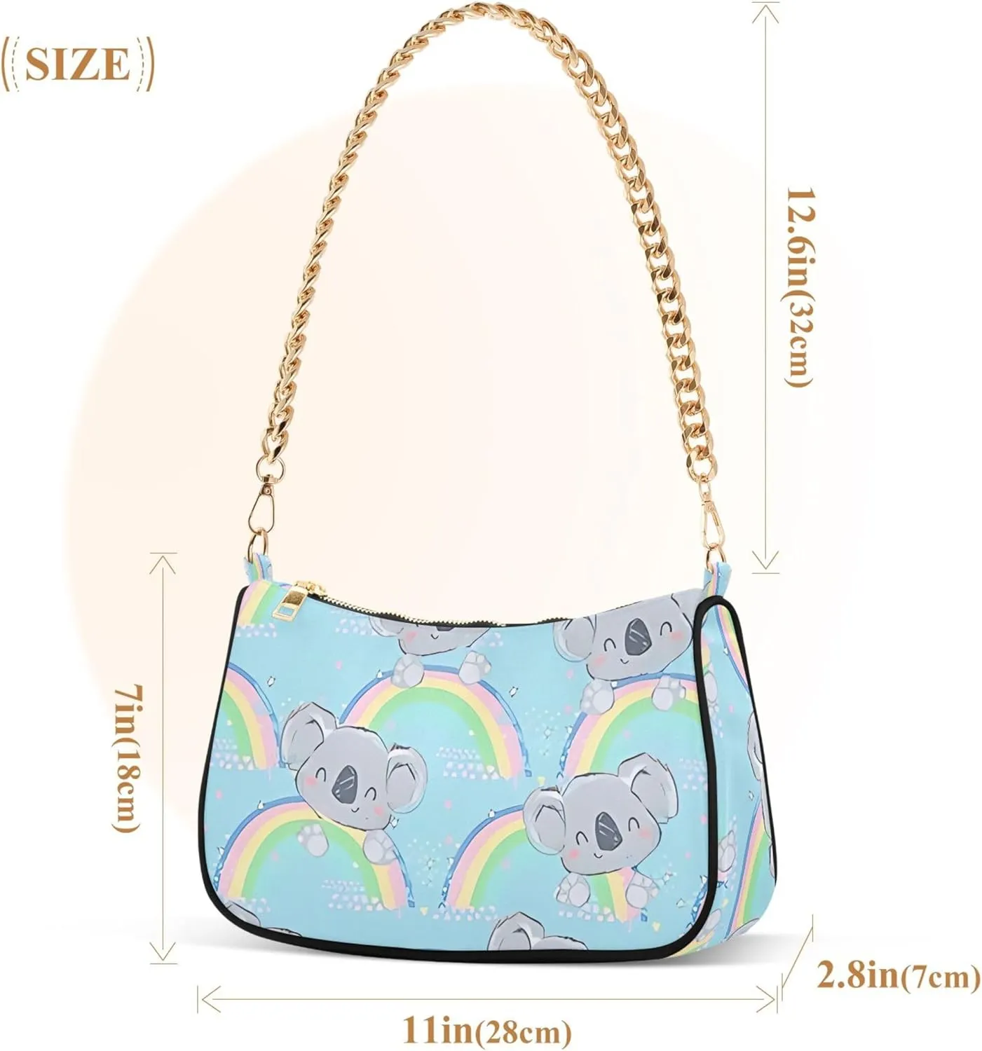 Orange Gray Chrysanthemum Cute Purse Hobo Party Purses Women's Shoulder Handbags over the Shoulder Purse