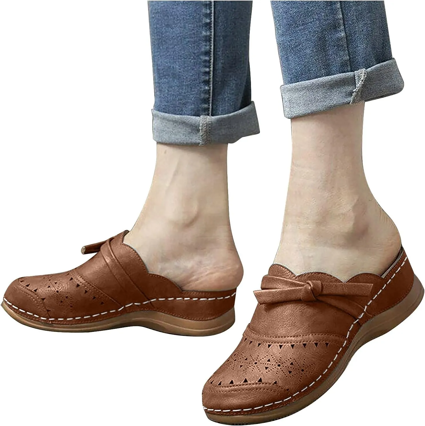 Orthopedic Sandals for Women,Arch Support Anti-Slip Summer Sandal Beach Bohemia Comfortable Platform Outdoor Flats Shoes
