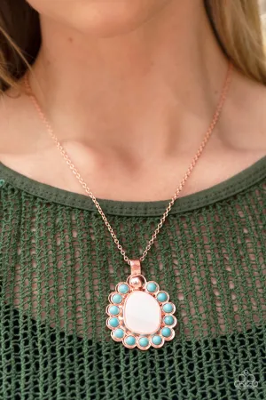 Paparazzi Accessories - Sahara Sea #L189 - Copper Necklace