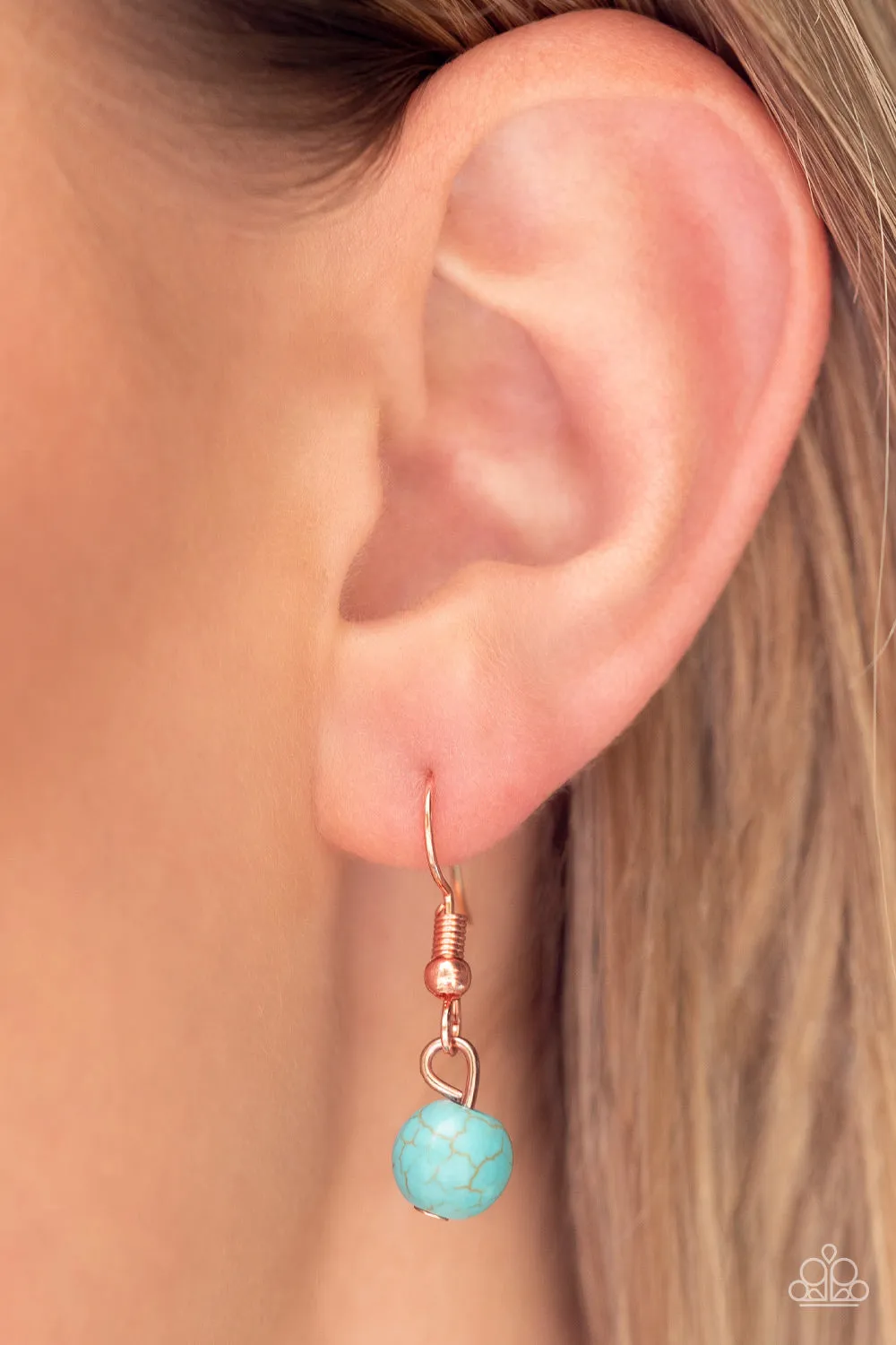 Paparazzi Accessories - Sahara Sea #L189 - Copper Necklace