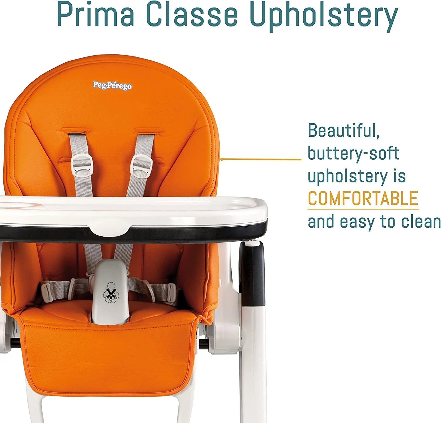 Peg Perego Siesta High Chair | Licorice SAMPLE Floor Model