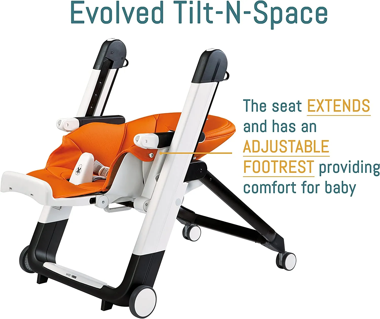 Peg Perego Siesta High Chair | Licorice SAMPLE Floor Model