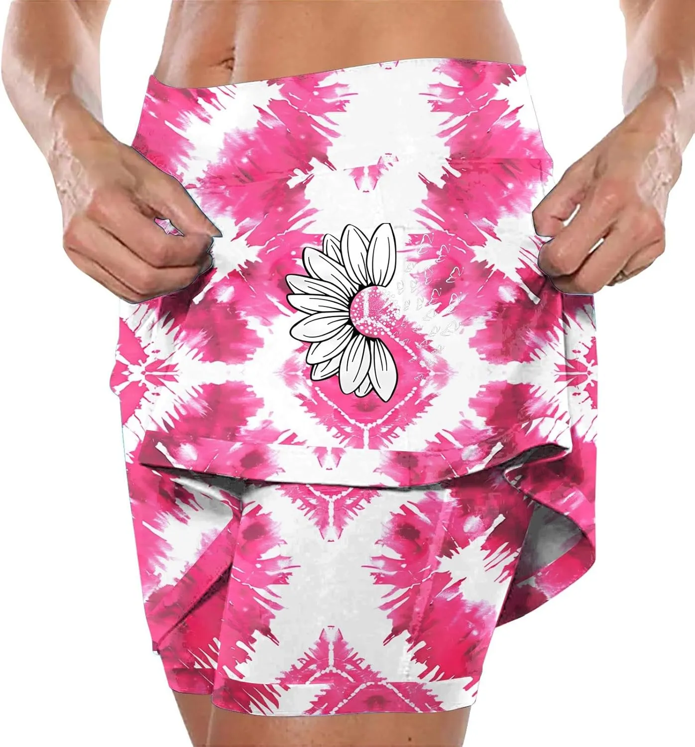 Plus Size Skorts for Women Tummy Control Athletic Golf Skorts Lightweight Tennis Skirt with Pockets Y2K Gym Workout Outfits