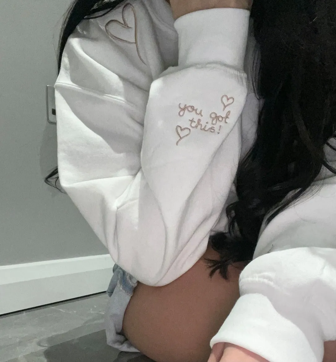 Positive Mindset Embroidered Sweatshirt or Hoodie - Embrace Mental Well-being