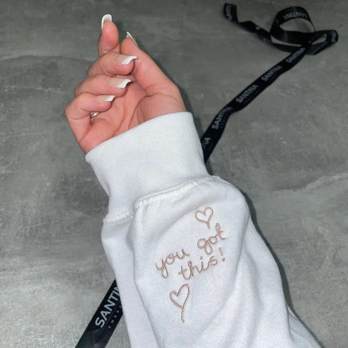 Positive Mindset Embroidered Sweatshirt or Hoodie - Embrace Mental Well-being