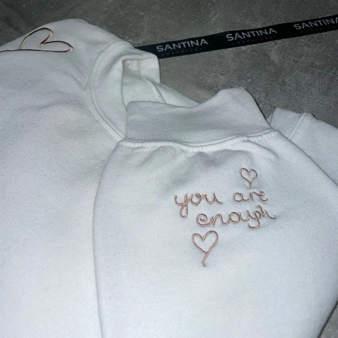 Positive Mindset Embroidered Sweatshirt or Hoodie - Embrace Mental Well-being