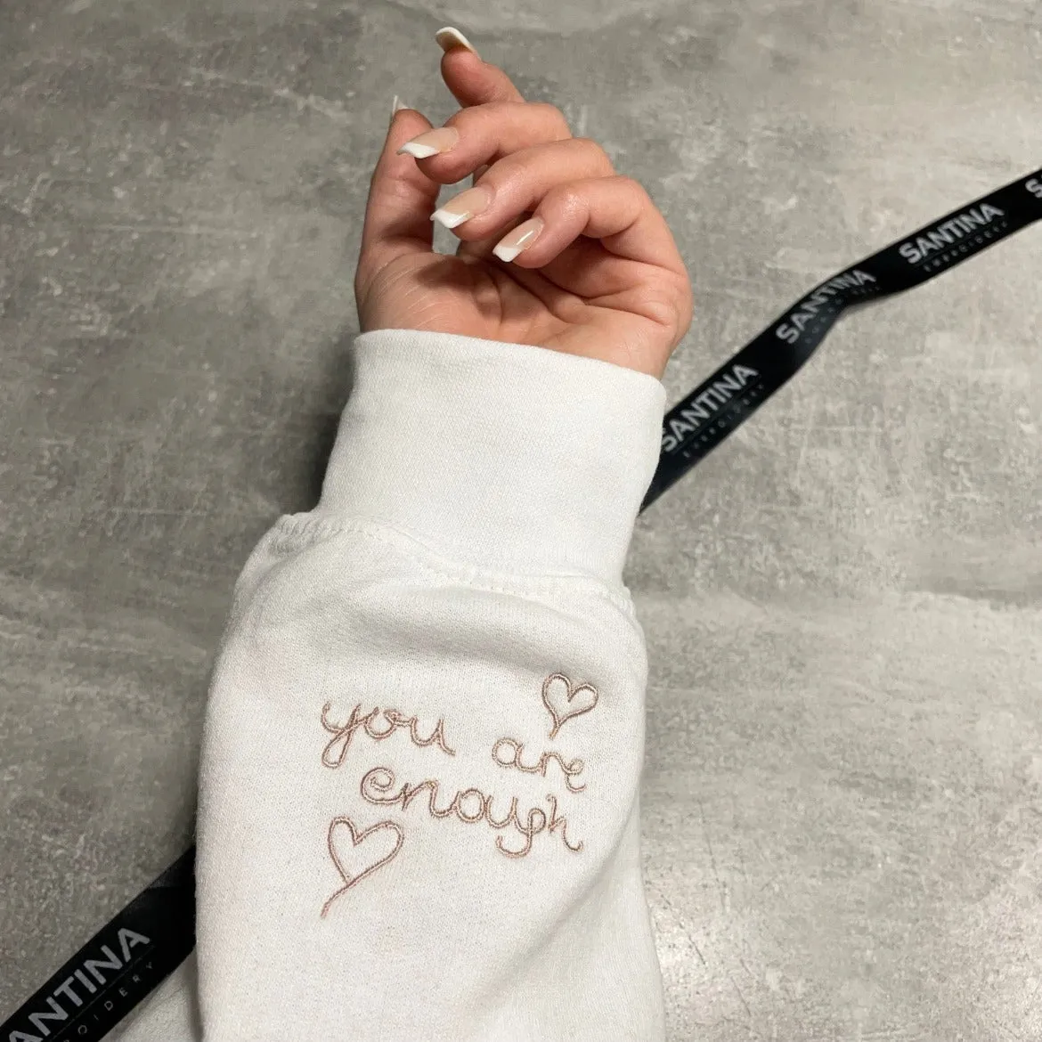 Positive Mindset Embroidered Sweatshirt or Hoodie - Embrace Mental Well-being