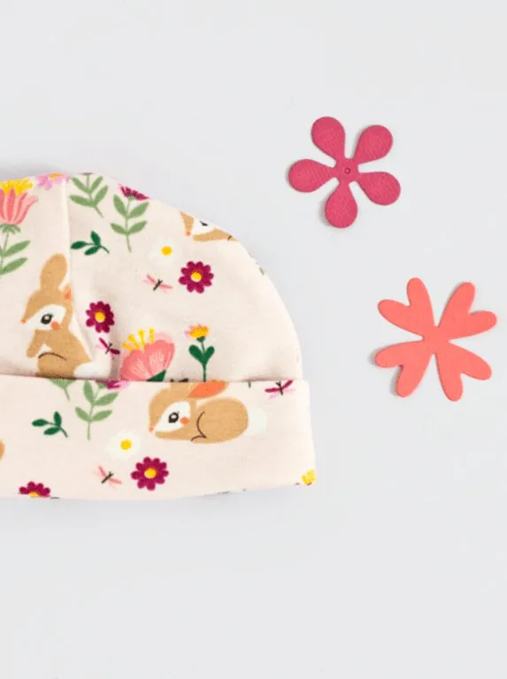Preemie Round Hat, Cottontail