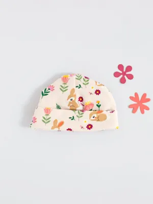 Preemie Round Hat, Cottontail