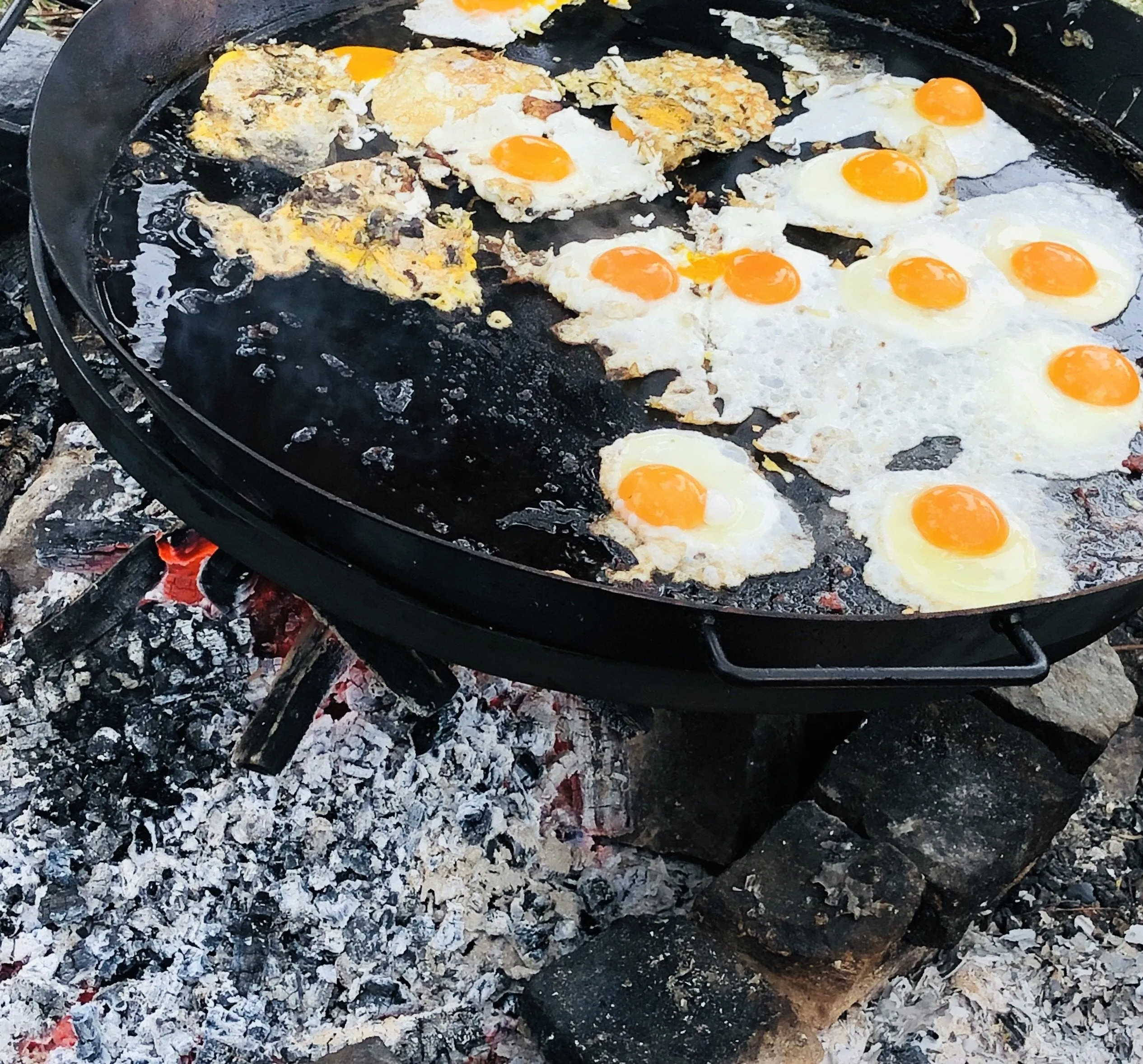 Quad Pan Set. Skillet, Baby Pan, BBQ Pan & Big BBQ Pan