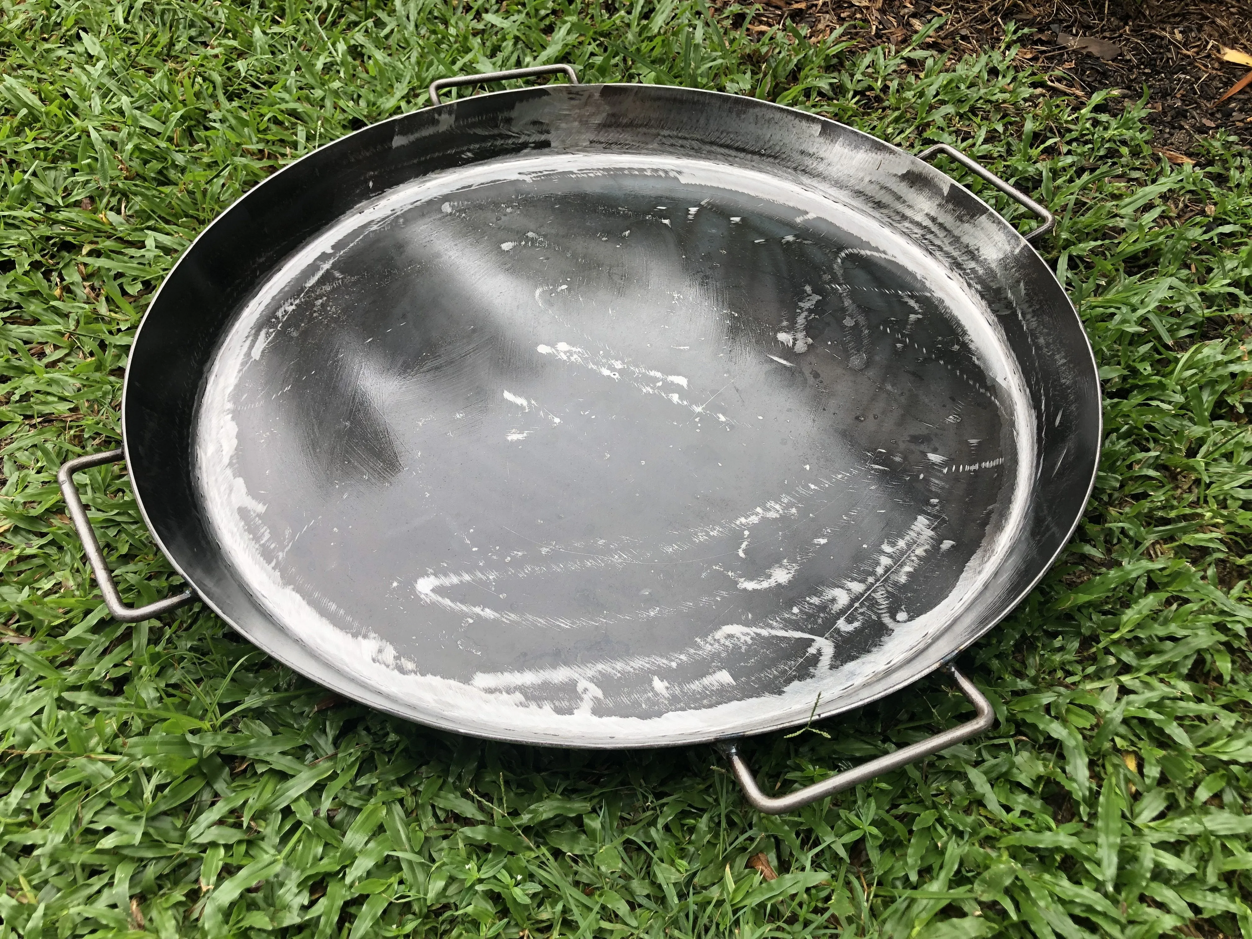 Quad Pan Set. Skillet, Baby Pan, BBQ Pan & Big BBQ Pan