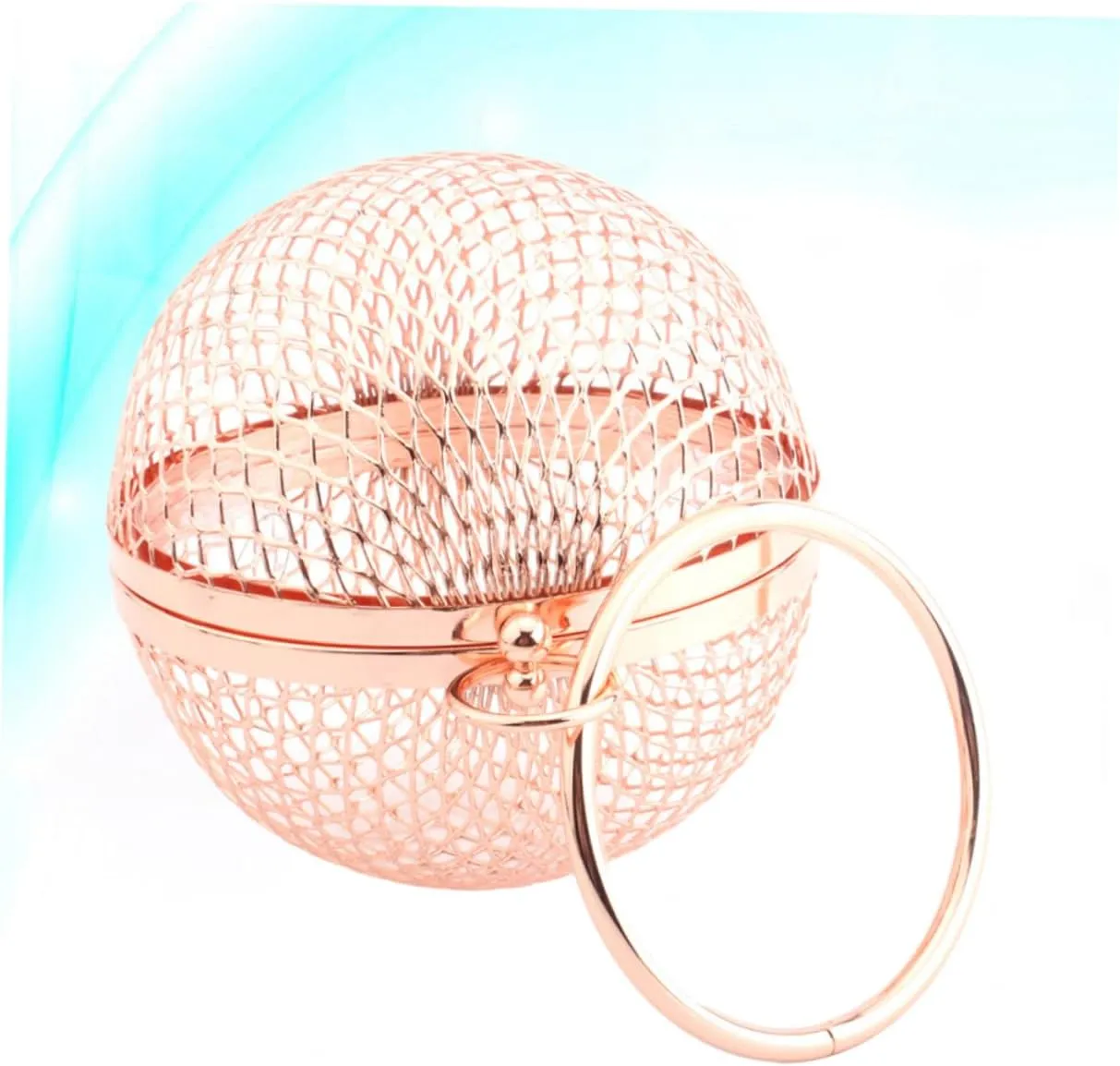 SAFIGLE Women Purse Clutch Handbag Hollow Metal Bags Round Clutch Bag Women Shoulder Bag