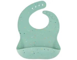 Silicone Bib | Mint Confetti
