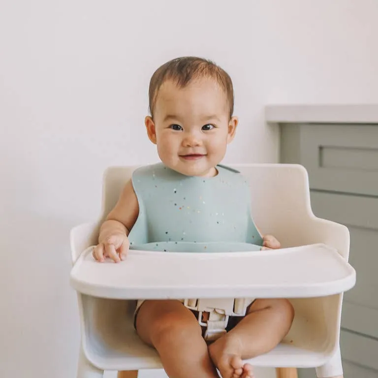 Silicone Bib | Mint Confetti