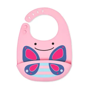 Skip Hop Zoo Fold & Go Silicone Bib 6months to 36months