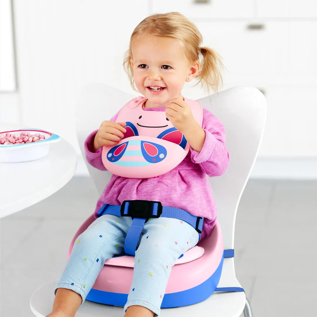 Skip Hop Zoo Fold & Go Silicone Bib 6months to 36months