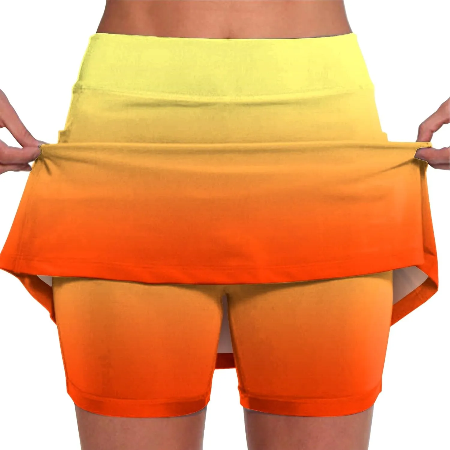 Skirts for Women Tummy Control High Waist Sports Skorts Summer Lightweight Casual Athletic Mini Shorts with Pockets