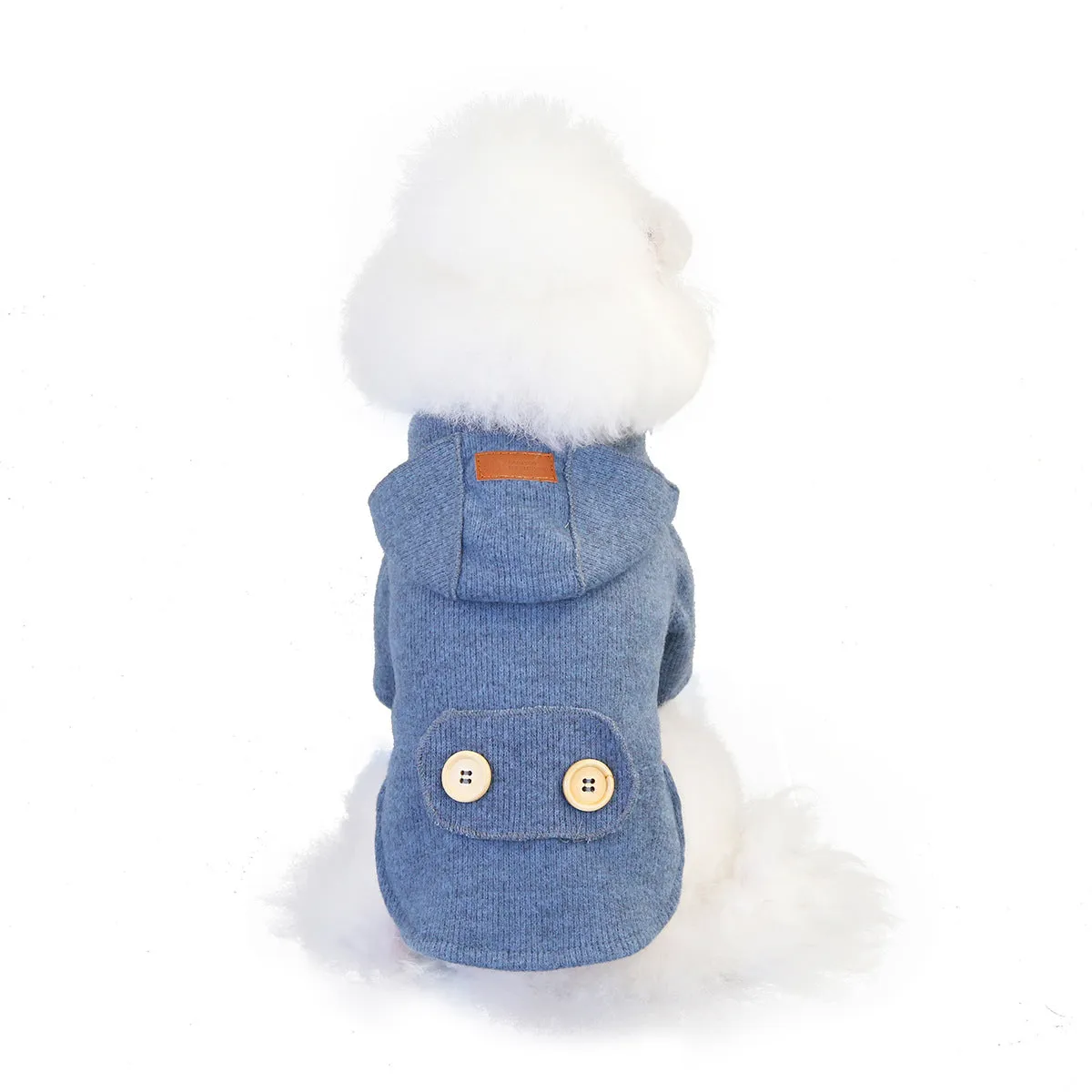 Small dog winter woolen coat fashionable pet clothing