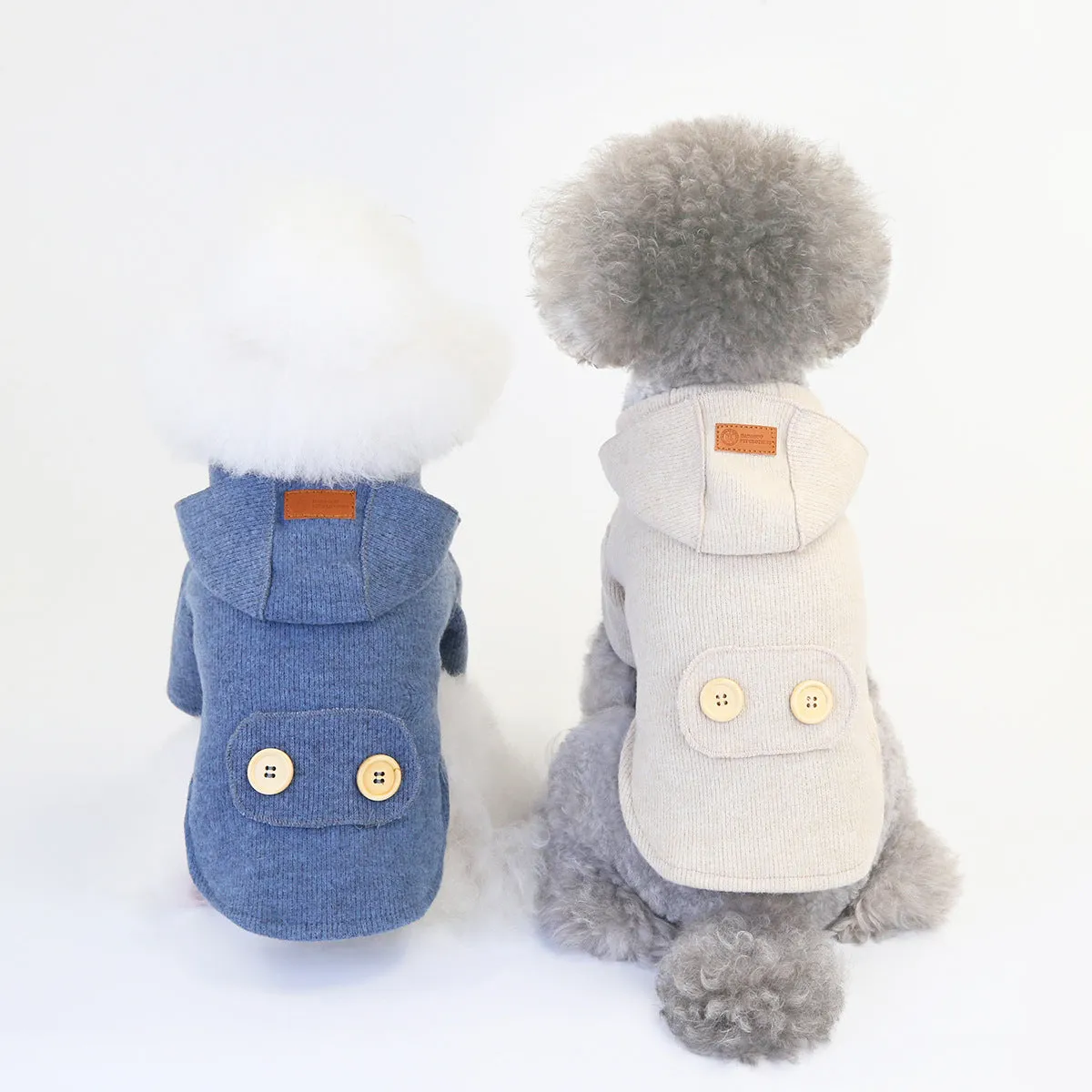 Small dog winter woolen coat fashionable pet clothing