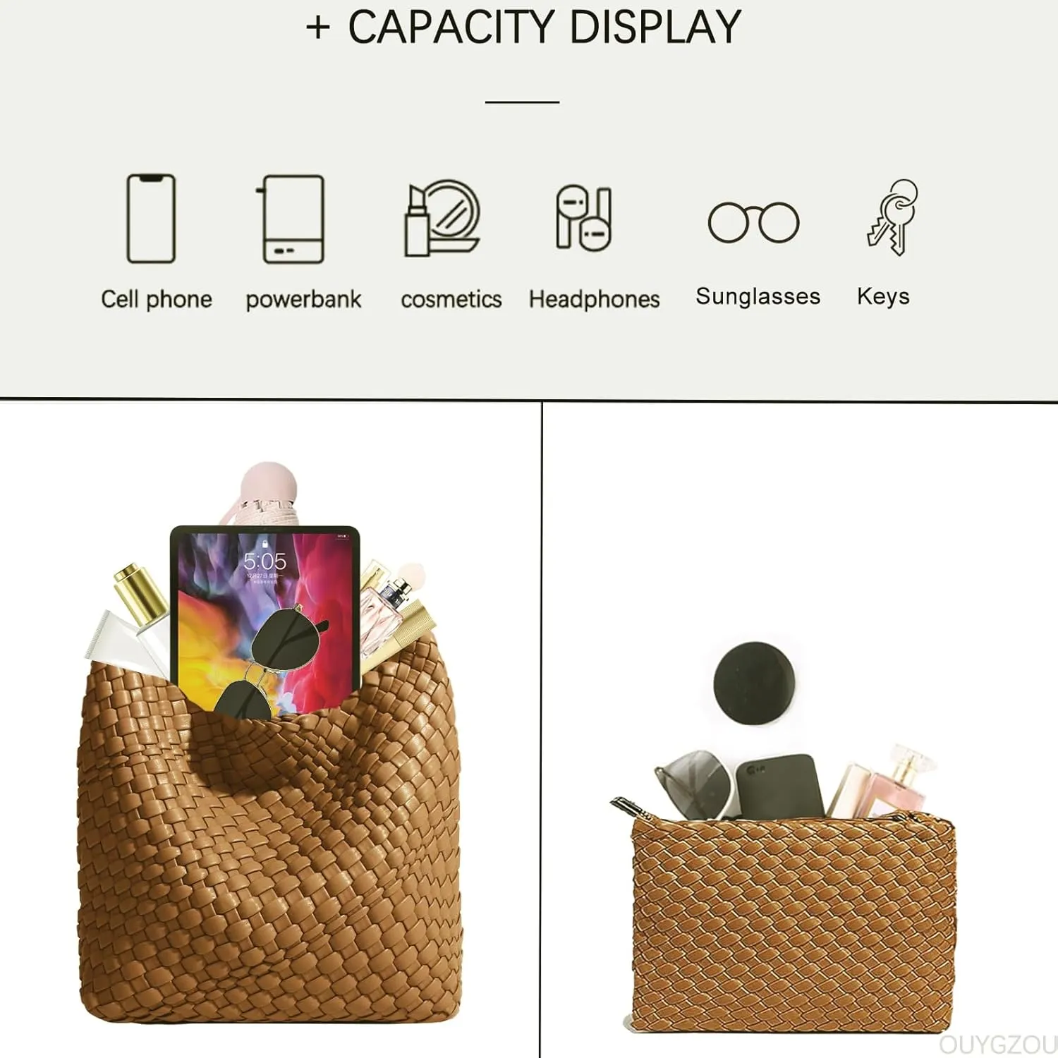 Small Woven Bags for Women Cute Hobo Tote Woven Handbag Mini Clutch Purse vegan leather Crossbody bags Shoulder Handmade Bag