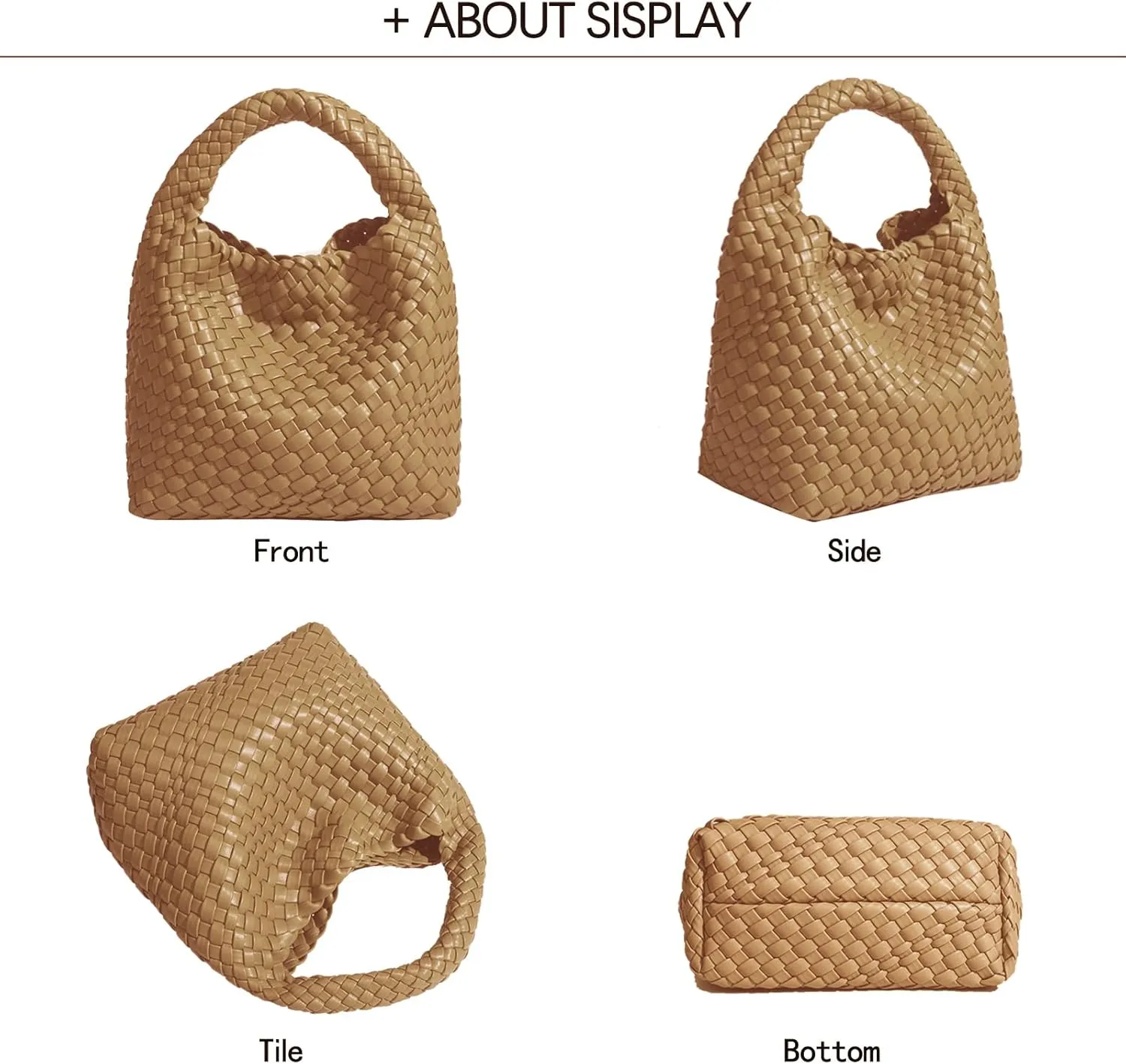 Small Woven Bags for Women Cute Hobo Tote Woven Handbag Mini Clutch Purse vegan leather Crossbody bags Shoulder Handmade Bag