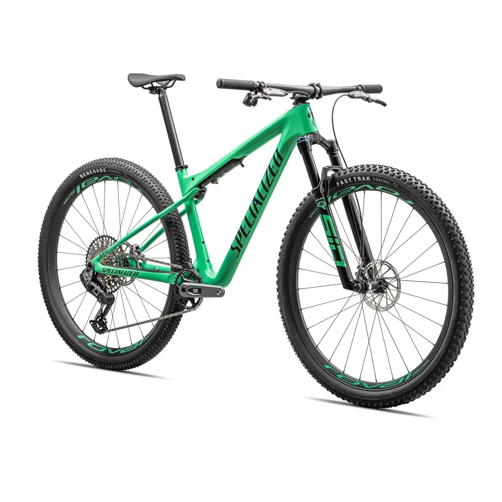 SPECIALIZED Epic WC Expert SRAM GX AXS  Mountain Bike - Gloss Electric Green / Forest Green Pearl