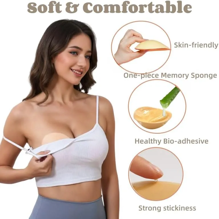 sticky bra inserts double sided sticky bra Reusable Push Up Sticky Bra for Women Dresses Bikinis