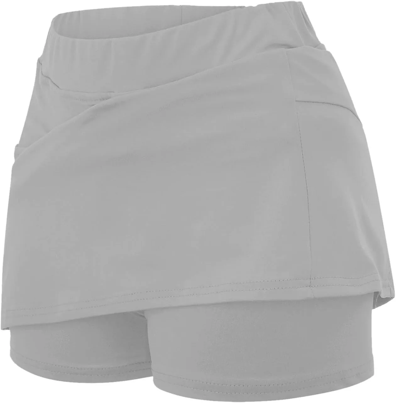 Tennis Skirt for Women with Pockets Yoga Shorts High Waisted Athletic Golf Skorts Running Workout Skirts 2 in 1