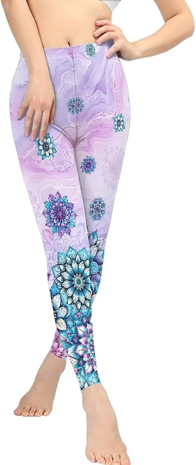Tummy Control Leggings for Women Workout Athletic High Waist Yoga Pants,Size Xs-3Xl