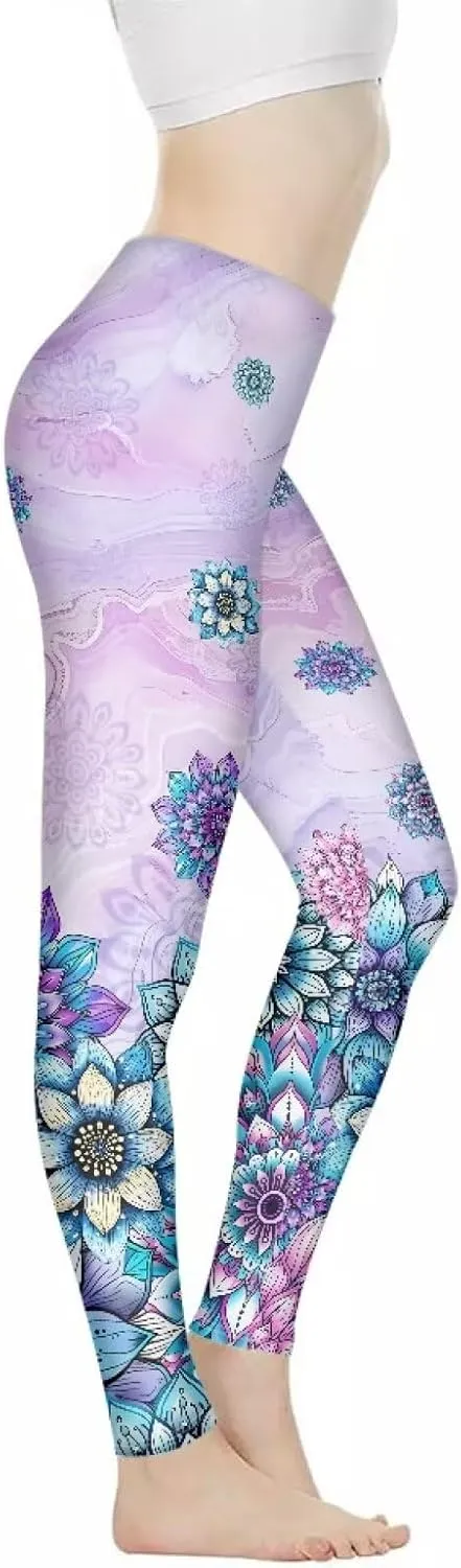 Tummy Control Leggings for Women Workout Athletic High Waist Yoga Pants,Size Xs-3Xl