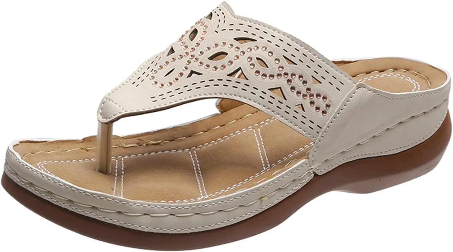 Wedge Sandals for Women Summer Dressy Orthopedic Sandals 2024 Open Toe Platform Sandals Casual Comfortable Flat Shoes