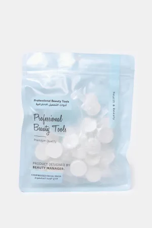 White Compressed Facial Mask Set (25 Piece)