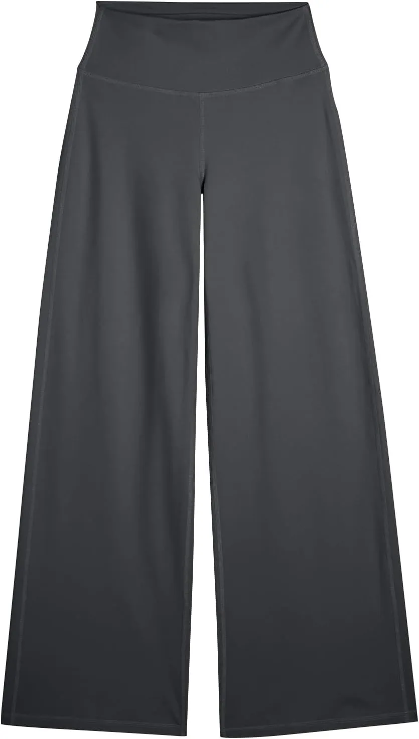 Wide Leg Yoga Pants for Woman Stretch High Waist Workout Palazzo Pants Comfy Loose Lounge Casual Trousers with Pocket