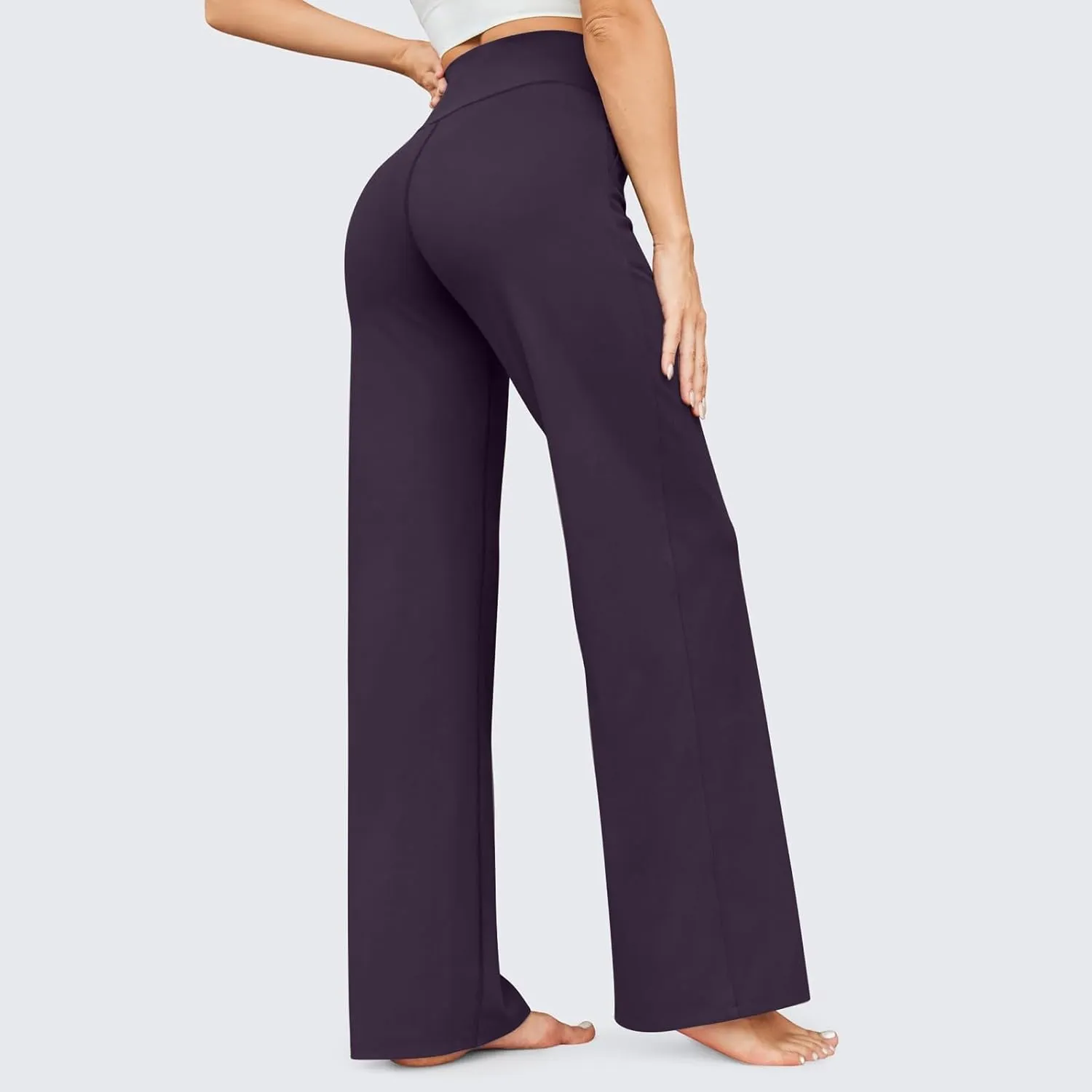 Wide Leg Yoga Pants for Women High Waisted Drawstring Baggy Casual Sweatpants Gym Workout Lounge Pants with Pockets