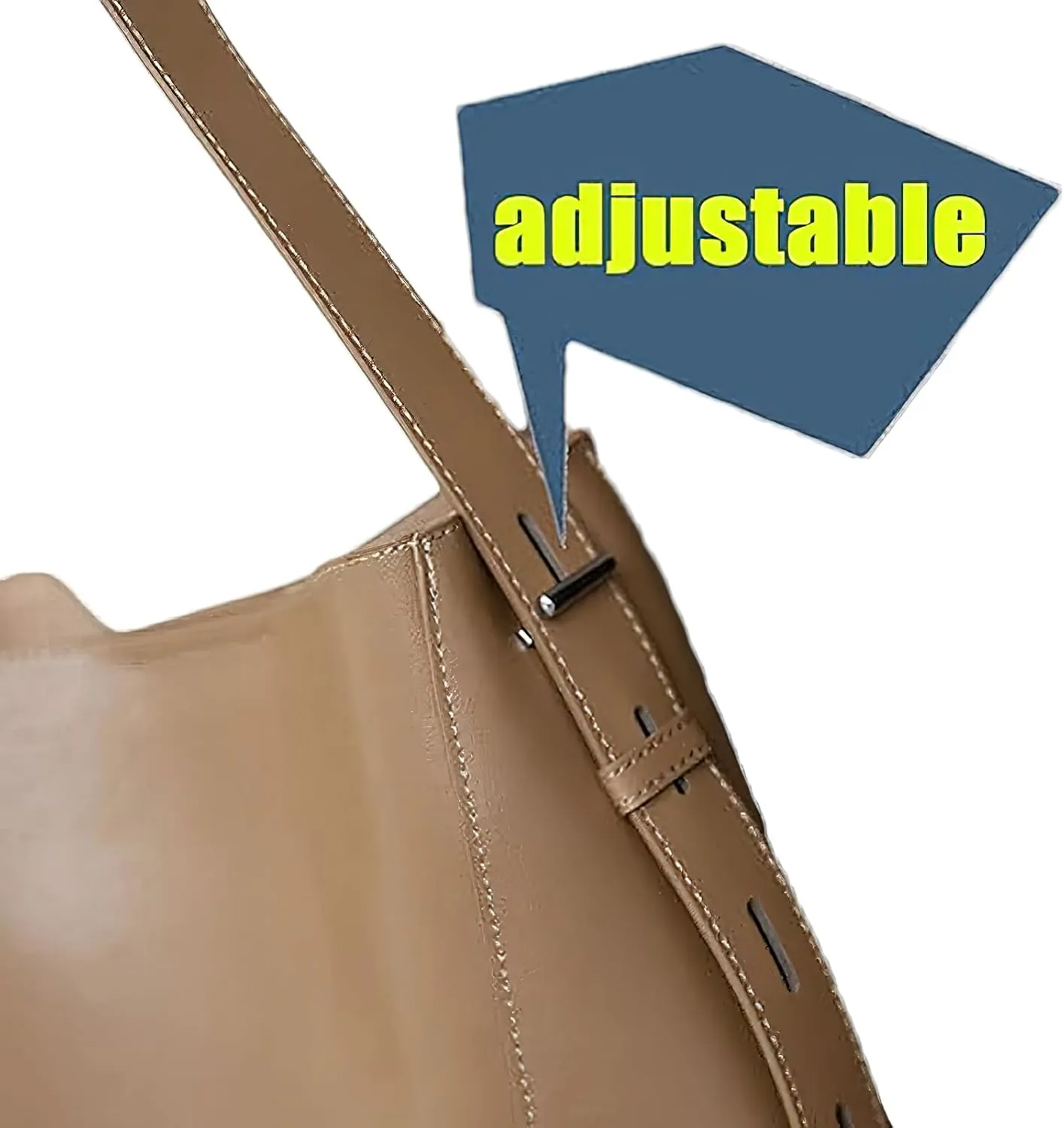 Women's Bucket Bag Purse Small Hobo Shoulder Bag Vegan PU Leather Tote Bag